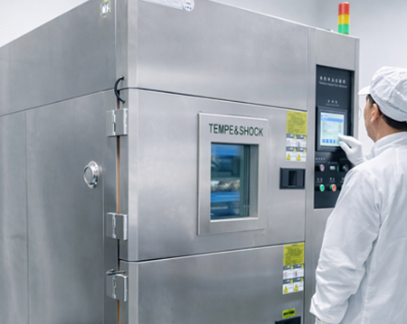 技术员监测环境试验室