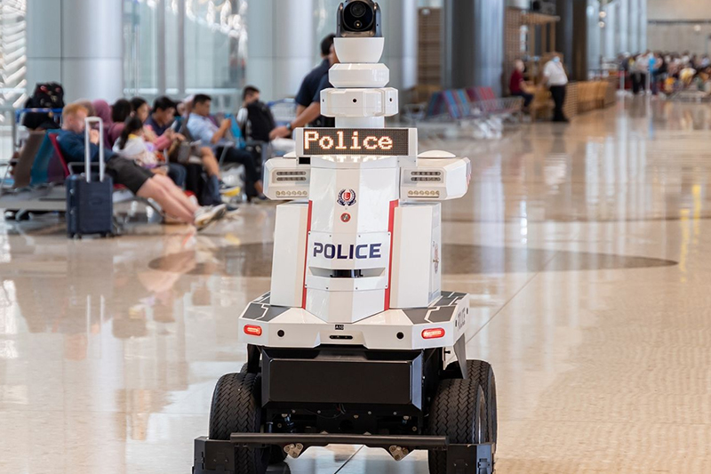 安全巡逻机器人滑环