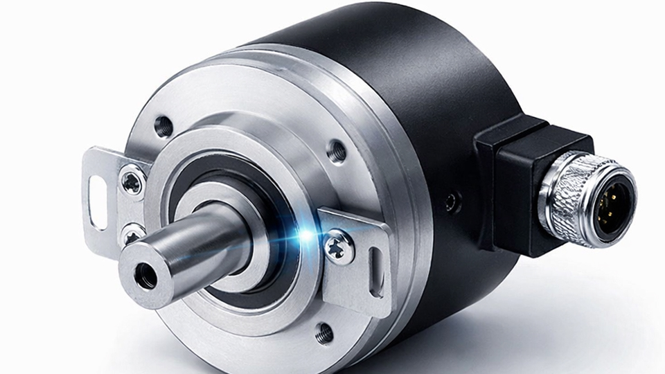 带编码器的滑环，用于精密旋转位置反馈